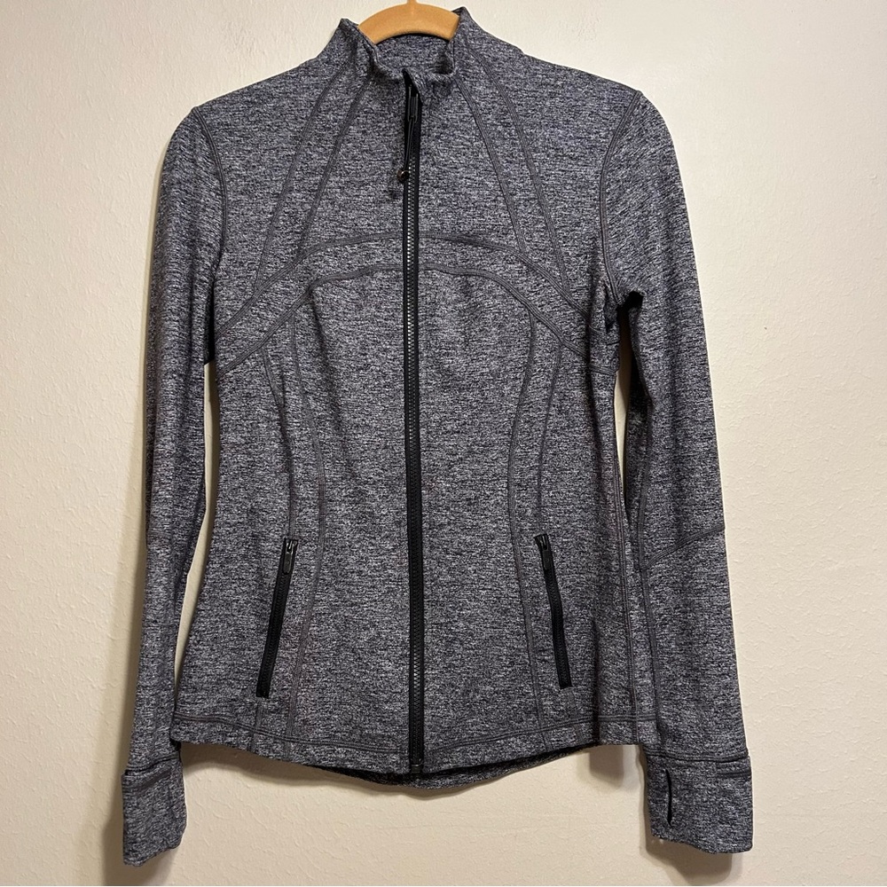 Lululemon Define Jacket Gray Heathered Black Size… - image 1